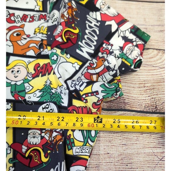 Women's Christmas Scrub Top Size XL Rudolph the Red-Nosed Reindeer Classic - Picture 8 of 16